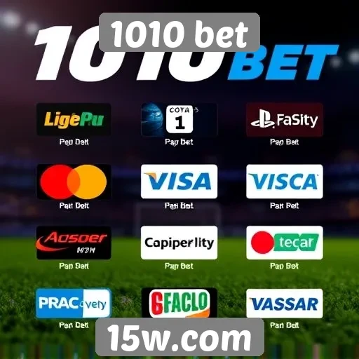 Métodos de pagamento disponíveis no 1010 bet
